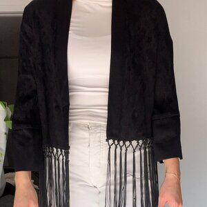 Zara Boho Chic Black Kimono